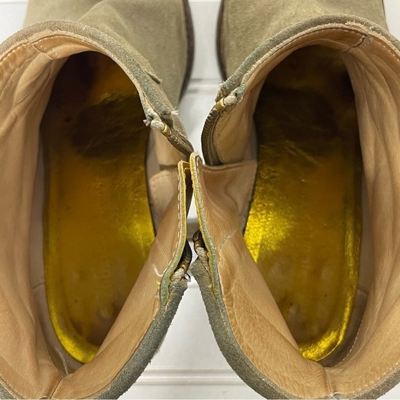 Zadig & Voltaire Molly Suede Wester Ankle boot Tan 377 - Picture 15 of 15